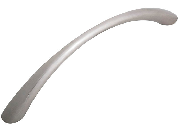 Håndtak flat bue stål 128 mm - 2 stk. 